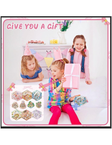 10 Pegatinas 3D Decorativas Bayurht para Manualidades