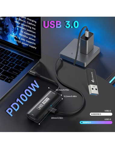 Tarjeta de Captura de Video Guermok Z71G HDMI 1080P 60FPS