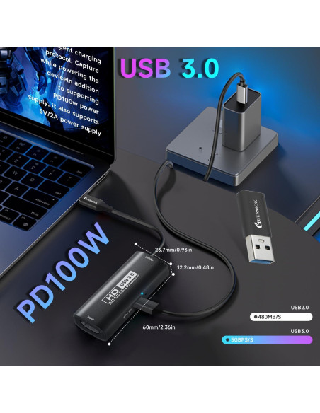 Tarjeta de Captura de Video Guermok Z71G HDMI 1080P 60FPS