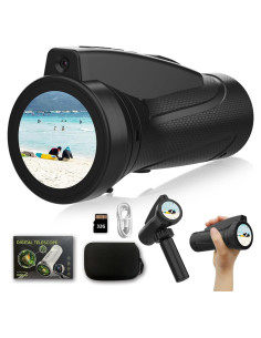 Telescopio Digital para Niños MaxMango F3 - 32GB, Negro