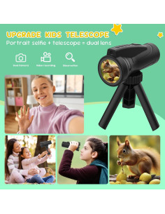 Telescopio Digital para Niños MaxMango F3 - 32GB, Negro 2
