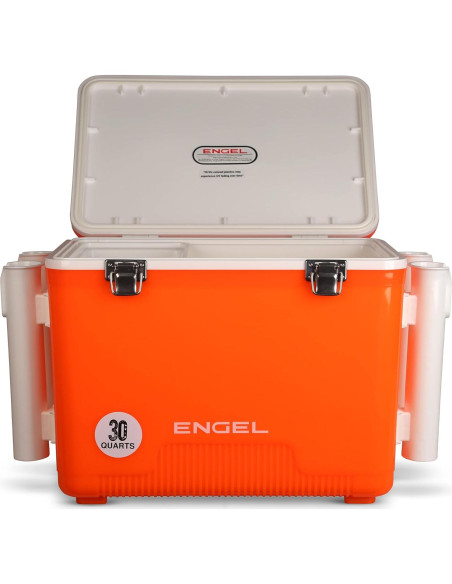 Engel UC30 30qt Caja Térmica Seco A Prueba de Fugas Naranja