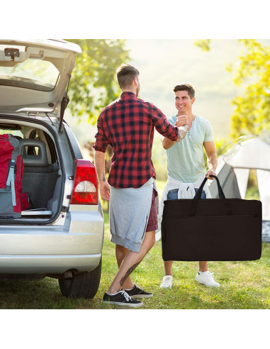 Estación de Cocina Plegable Giantex para Camping 66 cm Negro