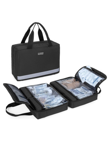 Bolsa de Primeros Auxilios Trunab Negra 29x10.9x20.1 cm