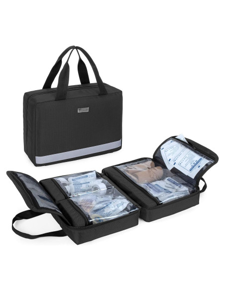 Bolsa de Primeros Auxilios Trunab Negra 29x10.9x20.1 cm