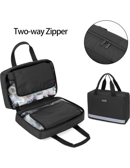 Bolsa de Primeros Auxilios Trunab Negra 29x10.9x20.1 cm