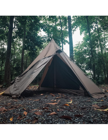 Tienda de Camping OneTigris Rock Fortress Tipi 6 Personas Impermeable