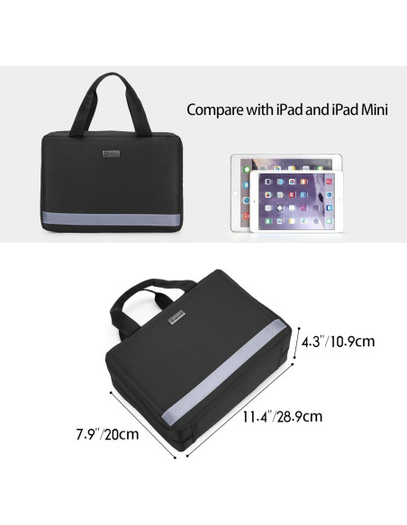 Bolsa de Primeros Auxilios Trunab Negra 29x10.9x20.1 cm