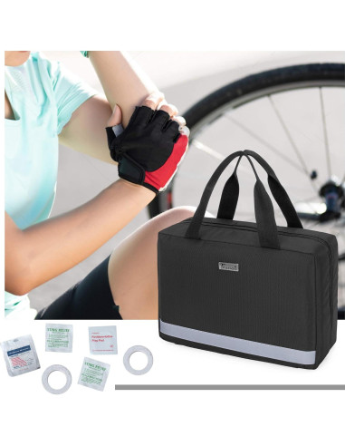 Bolsa de Primeros Auxilios Trunab Negra 29x10.9x20.1 cm