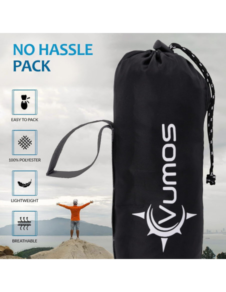 Forro de Saco de Dormir Vumos - Sábana Camping 216x85 cm