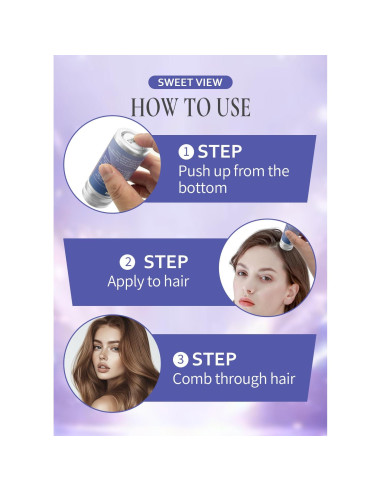 Kit de Cera para Cabello y Cepillo Sweet View - 4 Piezas