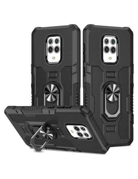 Funda Protectora Militar para Xiaomi Redmi Note 9 Pro/9S/Pro Max - Negro