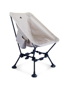 Silla de Playa Plegable iClimb IC608 Antihundimiento Beige