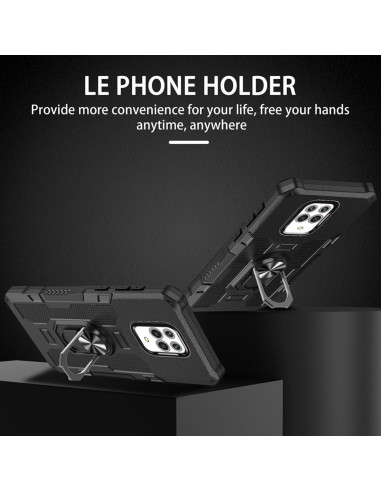 Funda Protectora Militar para Xiaomi Redmi Note 9 Pro/9S/Pro Max - Negro