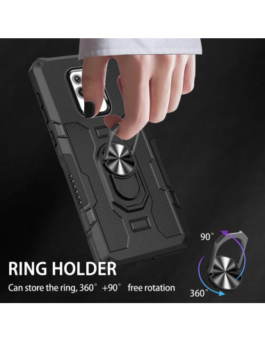 Funda Protectora Militar para Xiaomi Redmi Note 9 Pro/9S/Pro Max - Negro