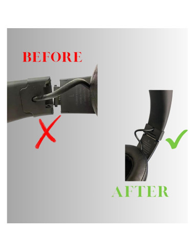 Bisagras de Reemplazo Skullcandy Crusher - Alta Calidad - Negro