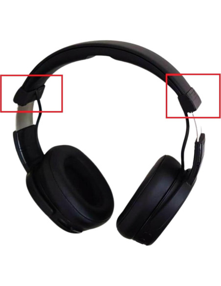 Bisagras de Reemplazo Skullcandy Crusher - Alta Calidad - Negro