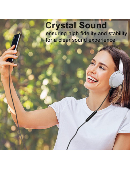 Cable de audio 2.5mm a 3.5mm Weatwo para auriculares Bose