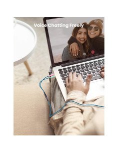 Cable de audio trenzado SMAYS Arctis 7 2m con divisor 3.5mm 2