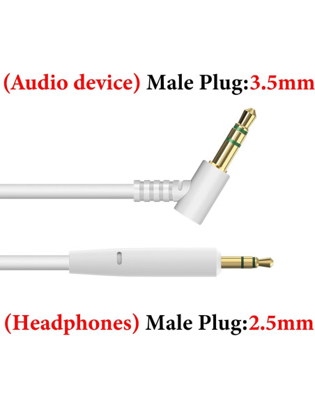 Cable de Audio GEEKRIA 2.5mm a 3.5mm para Auriculares JBL