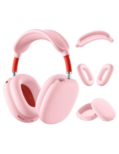 Funda de Silicona Rosa para Auriculares AirPods Max 3 en 1