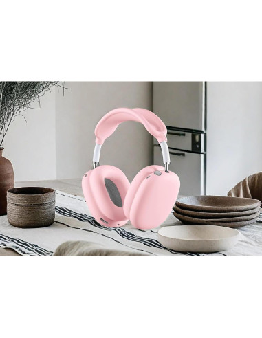 Funda de Silicona Rosa para Auriculares AirPods Max 3 en 1