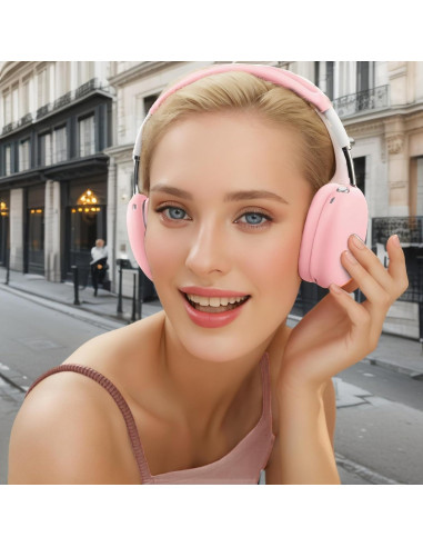 Funda de Silicona Rosa para Auriculares AirPods Max 3 en 1