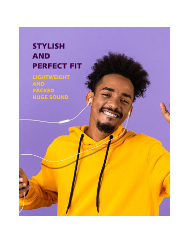 Auriculares Lightning PALOVUE SweetFlow Blanco - MFi, 10mm