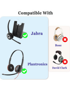 Almohadillas de Espuma CalleZ para Auriculares Plantronics Jabra - Paquete de 4 2