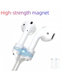 Paquete de 4 correas magnéticas para AirPods WHXYA - Silicona suave 2