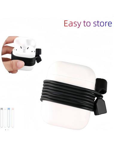 Paquete de 4 correas magnéticas para AirPods WHXYA - Silicona suave