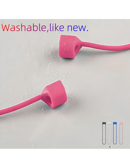 Paquete de 4 correas magnéticas para AirPods WHXYA - Silicona suave