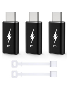 Adaptador Lightning a USB-C TechMatte 3 Paquete Carga Rápida