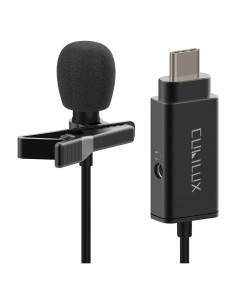Micrófono Lavalier USB C Cubilux MLC-2 1.52m con Jack 3.5mm