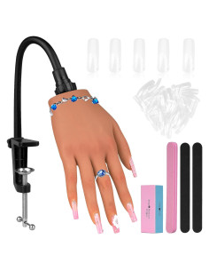 Mano de Práctica de Silicona IMENE para Uñas Acrílicas