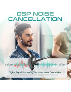 Auricular Bluetooth Herloreen K30 con Micrófono y Estuche de Carga 2