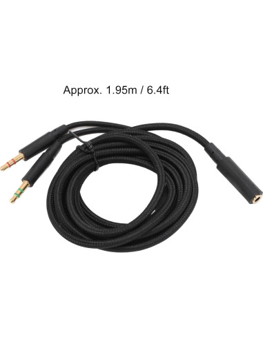 Cable Adaptador de Auriculares Sanpyl 1.95m para HyperX Cloud