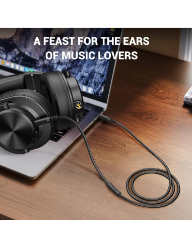 Cable de Audio 3.5mm OneOdio con Micrófono y Control - 1.19m