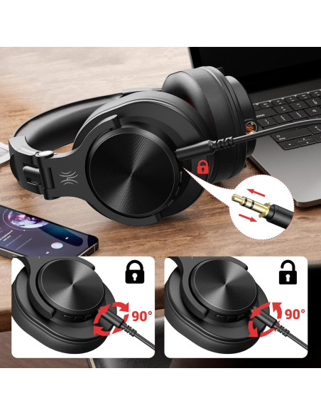 Cable de Audio 3.5mm OneOdio con Micrófono y Control - 1.19m