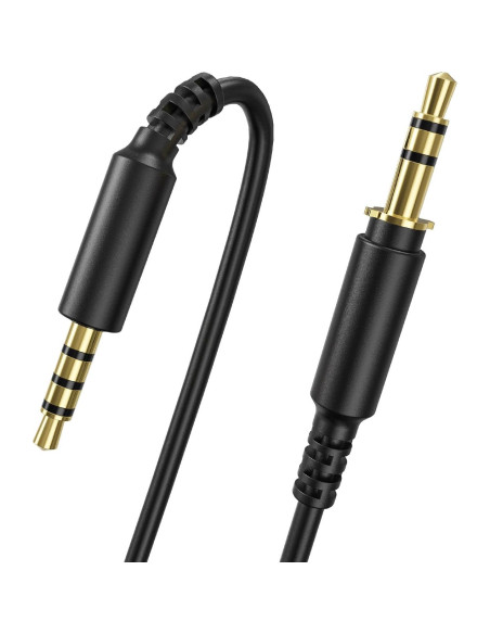 Cable de Audio 3.5mm OneOdio con Micrófono y Control - 1.19m