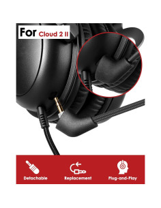 Micrófono Desmontable 3.5mm AKKE para Auriculares HyperX Cloud 2