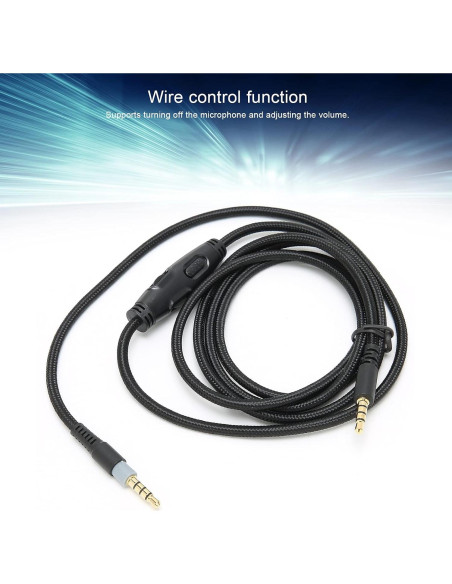 Cable de Auriculares 3.5mm HyperX Cloud 1.5m con Control de Volumen Cable de Auriculares 3.5mm HyperX Cloud 1.5m con Control de Volumen