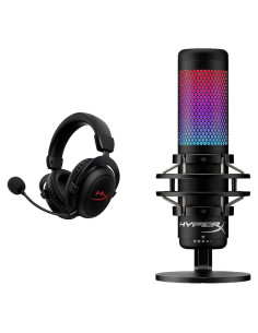 Auriculares Gaming Inalámbricos HyperX Cloud II + Micrófono USB RGB QuadCast S
