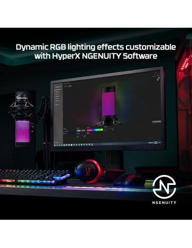 Auriculares Gaming Inalámbricos HyperX Cloud II + Micrófono USB RGB QuadCast S