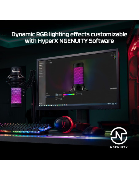 Auriculares Gaming Inalámbricos HyperX Cloud II + Micrófono USB RGB QuadCast S