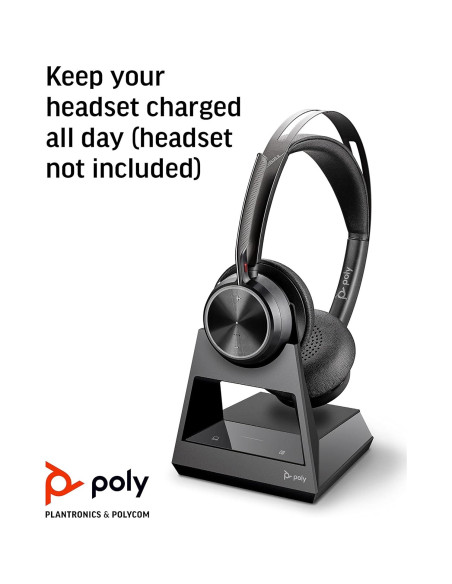 Base de Oficina Poly Voyager - Carga y Conexión Universal