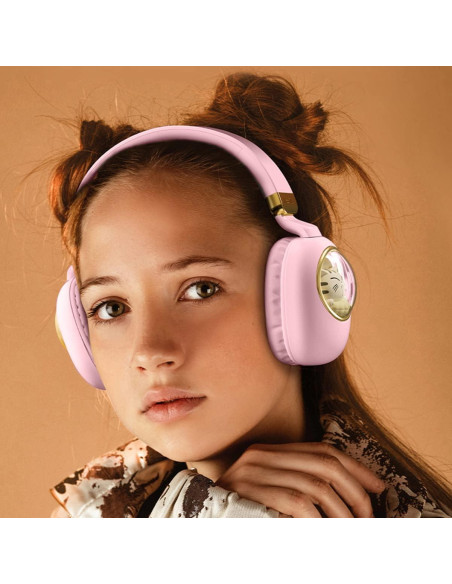 Auriculares Inalámbricos para Niños Xmenha Rosa con Micrófono