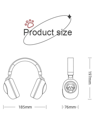 Auriculares Inalámbricos para Niños Xmenha Rosa con Micrófono