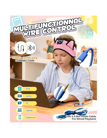 Auriculares Inalámbricos Boodlab BDEM01 para Niños Rosa