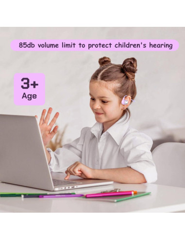 Auriculares Bluetooth LK15 para Niños - Conducción Aérea, 85dB